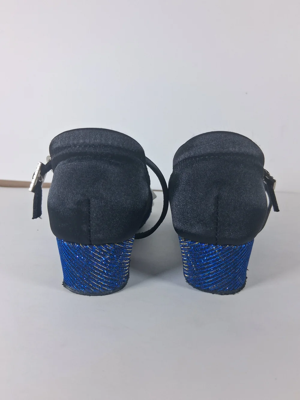 Black Strappy Jewel Buckle Toddler Sandals #175